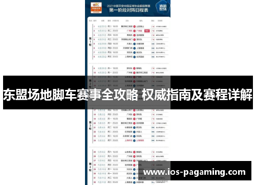 东盟场地脚车赛事全攻略 权威指南及赛程详解 东盟场地脚车赛事全攻略 权威指南及赛程详解